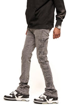 Load image into Gallery viewer, Pheelings RISING ABOVE FLARE STACK DENIM (CHARCOAL GREY)