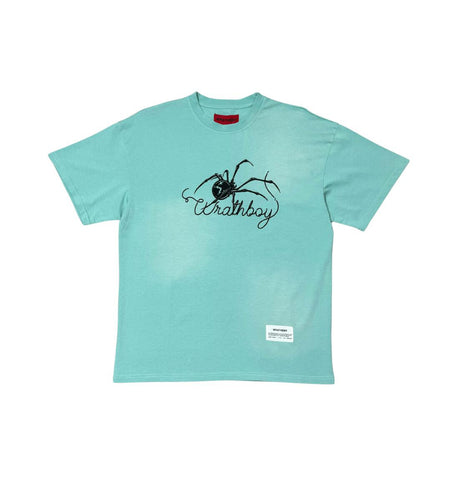 Wrathboy CAUGHT IN WEB TEE (SAGE)