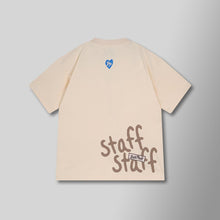 Load image into Gallery viewer, Hyde Park STAFF Pocket Tee (Cream with Blue Heart)