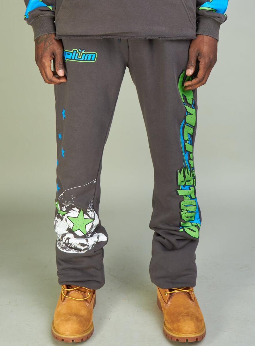 NME NYC Sweatpants NME Studio (Grey And Blue)