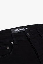 Load image into Gallery viewer, Valabasas TATTERED BLACK STRAIGHT JEAN (Black)