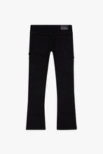 Load image into Gallery viewer, Valabasas TATTERED BLACK STRAIGHT JEAN (Black)