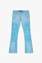 Load image into Gallery viewer, Valabasas V-STARS BLUE WASHED STACKED FLARE JEAN (BLUE WASHED)