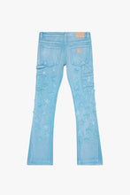 Load image into Gallery viewer, Valabasas V-STARS BLUE WASHED STACKED FLARE JEAN (BLUE WASHED)