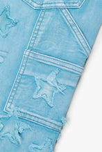 Load image into Gallery viewer, Valabasas V-STARS BLUE WASHED STACKED FLARE JEAN (BLUE WASHED)