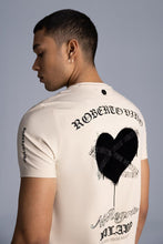 Load image into Gallery viewer, ROBERTO VINO Heart T-shirt (BEIGE)