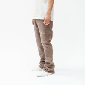 Almost Someday Signature Sun Faded Flare Sweatpant (Brown)