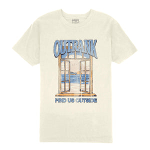 Outrnk Find Us Outside T-shirt (Vintage White)