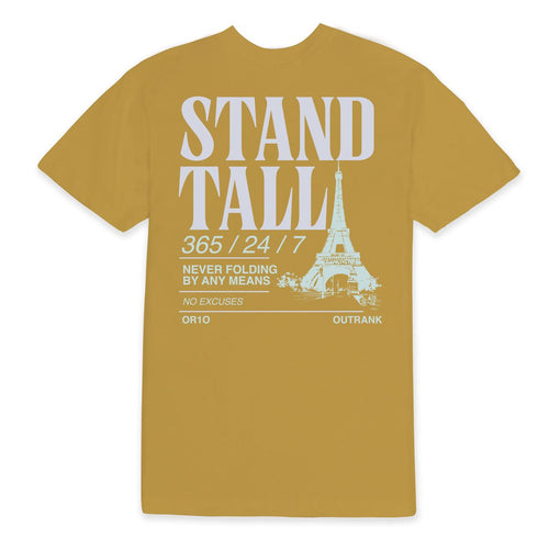 Outrnk Stand Tall T-shirt (Vintage Gold)