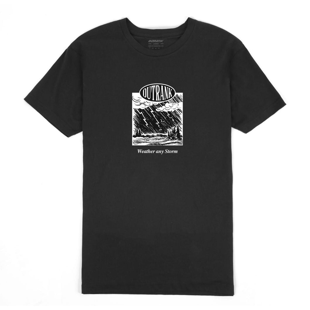 Outrnk Weather Any Storm TEE (Black)