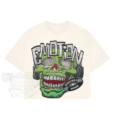 MIXED EMOTIONS Monster Cropped Tee (CREAM)