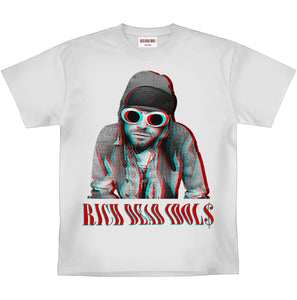 RICH DEAD IDOLS KURT COBAIN HEAVYWEIGHT TEE (WHITE)