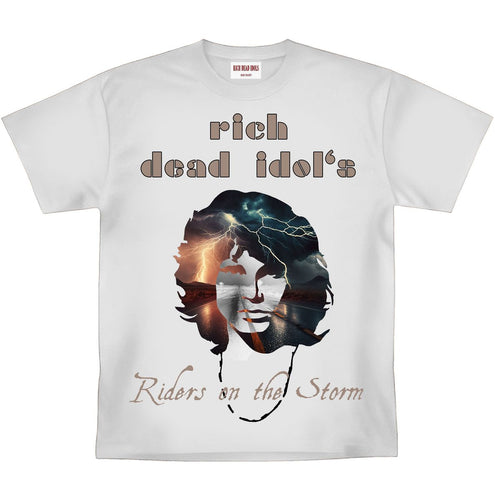 RICH DEAD IDOLS JIM MORRISON HEAVYWEIGHT TEE (WHITE)
