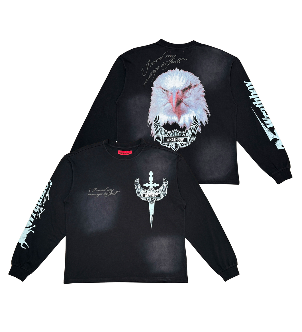 Wrathboy WB EAGLE CREW NECK TEE (BLACK)