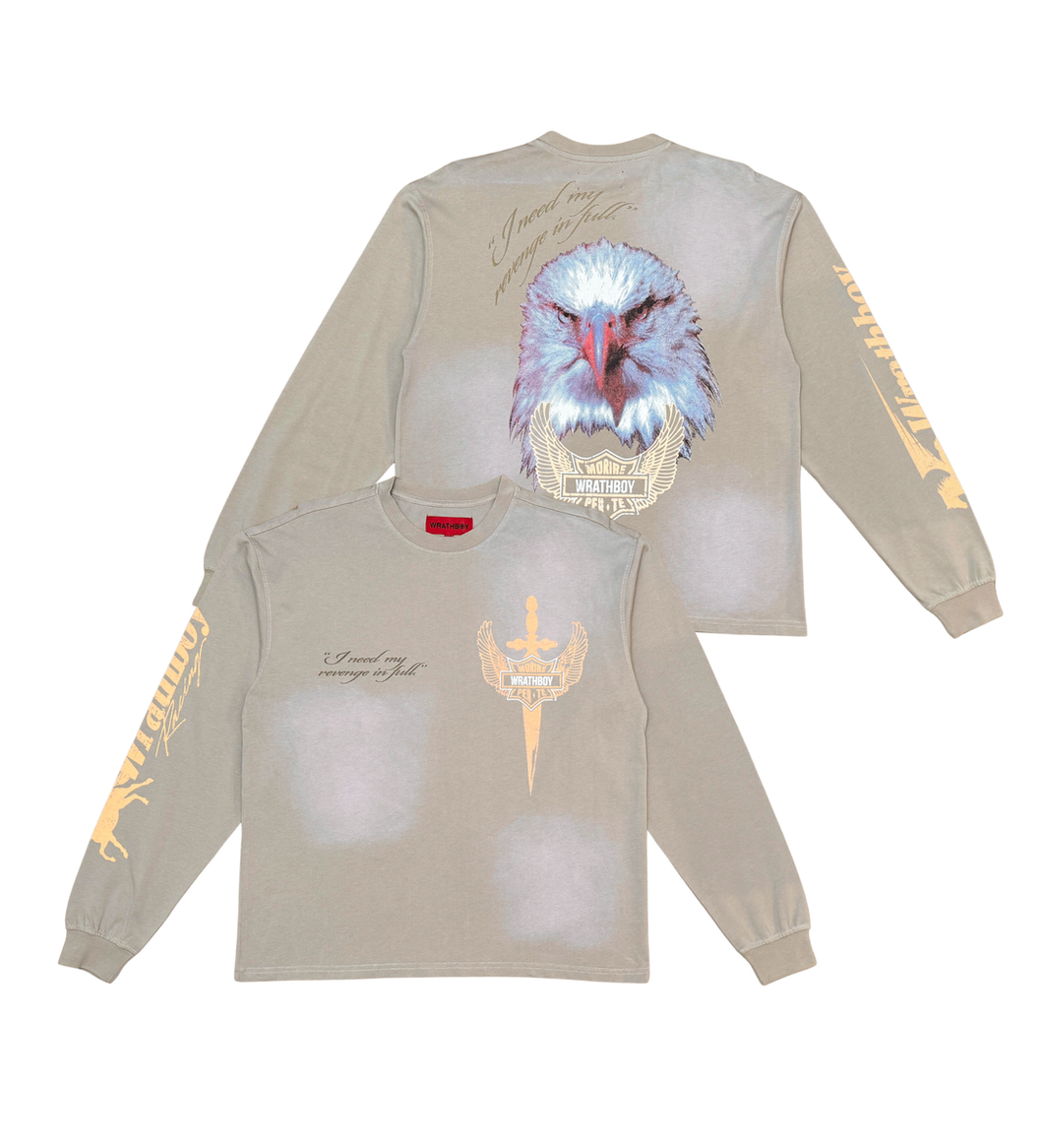 Wrathboy WB EAGLE CREW NECK TEE (TAUPE)