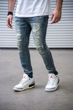 Load image into Gallery viewer, Damati ALVARO PREMIUM STRETCH STRAIGHTFIT DENIM (DIRTY BLUE)