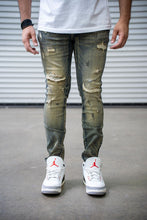 Load image into Gallery viewer, DAMATI MARCUS PREMIUM STRETCH SLIM FIT DENIM (TAN BLUE)