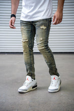 Load image into Gallery viewer, DAMATI MARCUS PREMIUM STRETCH SLIM FIT DENIM (TAN BLUE)