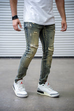 Load image into Gallery viewer, DAMATI MARCUS PREMIUM STRETCH SLIM FIT DENIM (TAN BLUE)