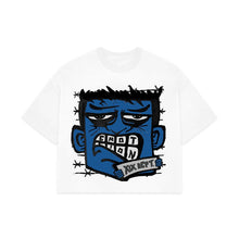 Load image into Gallery viewer, MIXED EMOTIONS Monster Cropped Tee (Blue)