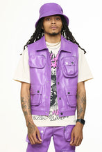 Load image into Gallery viewer, PHEELINGS FLOAT ON CARGO LEATHER VEST (ELECTRIC VIOLET)