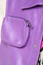 Load image into Gallery viewer, PHEELINGS FLOAT ON CARGO LEATHER VEST (ELECTRIC VIOLET)