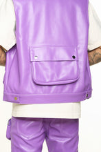 Load image into Gallery viewer, PHEELINGS FLOAT ON CARGO LEATHER VEST (ELECTRIC VIOLET)