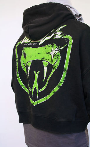 Wrathboy VIPER CROPPED HOODIE (BLACK)