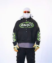 Load image into Gallery viewer, Wrathboy VIPER CROPPED HOODIE (BLACK)