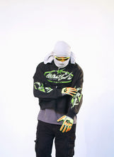 Load image into Gallery viewer, Wrathboy VIPER CROPPED HOODIE (BLACK)
