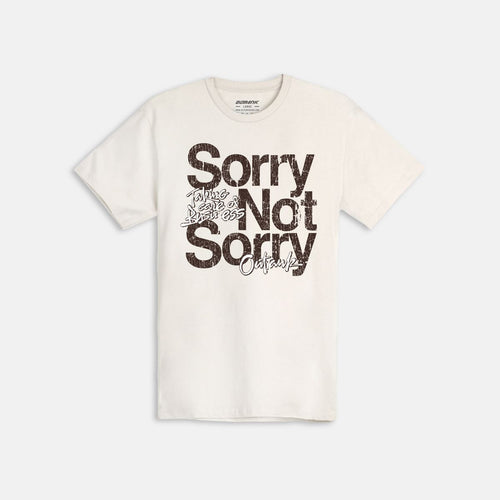 Outrnk Sorry Not Sorry T-shirt (Vintage White)