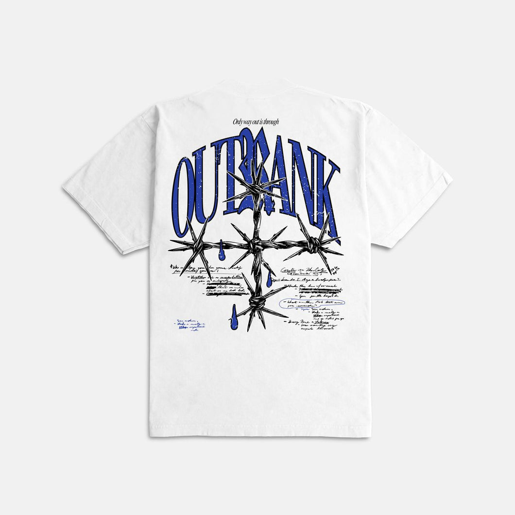 Outrnk Only Way Out Ultra Heavyweight T-shirt (White)