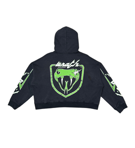 Wrathboy VIPER CROPPED HOODIE (BLACK)