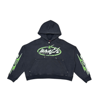 Load image into Gallery viewer, Wrathboy VIPER CROPPED HOODIE (BLACK)