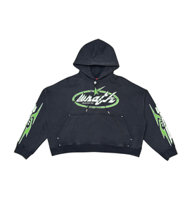 Wrathboy VIPER CROPPED HOODIE (BLACK)