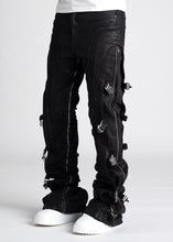 Load image into Gallery viewer, GUAPI Obsidian Black Waxed Premium Denim (Obsidian Black)