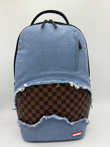 Sprayground DENIM SHARK BITE DLXSV BACKPACK
