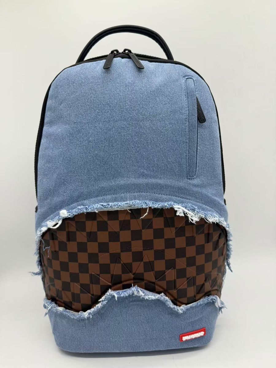 Sprayground DENIM SHARK BITE DLXSV BACKPACK