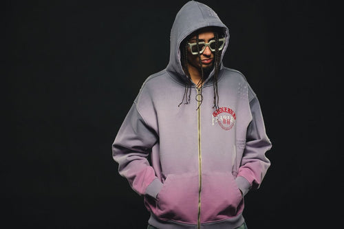 Gunzinii FEARLESS HOODIE (DUST PURPLE)
