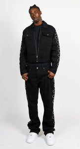 Paper Money Pearl Jeans (Black)