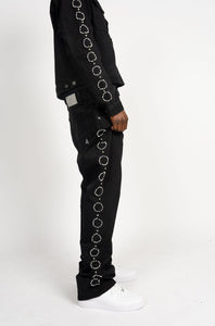 Paper Money Pearl Jeans (Black)