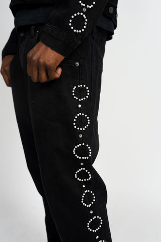 Paper Money Pearl Jeans (Black)
