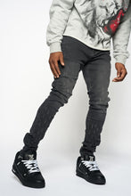 Load image into Gallery viewer, PHEELINGS SURVIVED SKINNY DENIM (Black Wash)