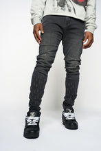 Load image into Gallery viewer, PHEELINGS SURVIVED SKINNY DENIM (Black Wash)