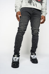 PHEELINGS SURVIVED SKINNY DENIM (Black Wash)