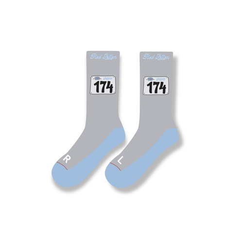 Red Letters Marathon Socks
