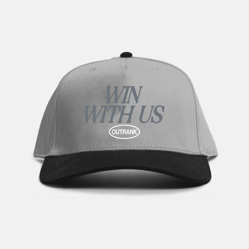 Outrnk Win With Us Snapback (Grey/ Black)