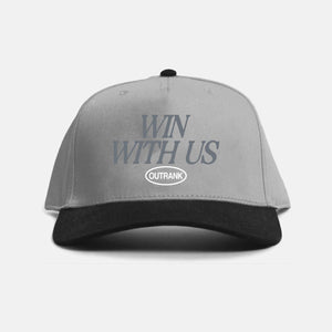 Outrnk Win With Us Snapback (Grey/ Black)