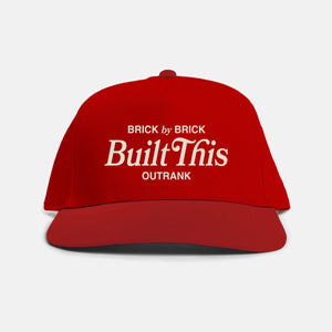 Outrnk Built This Snapback (Red)