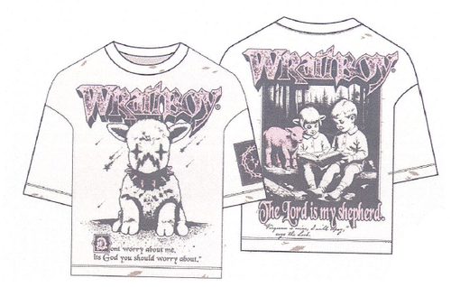 Wrathboy The Lord is my shepherd tshirt (CREAM)